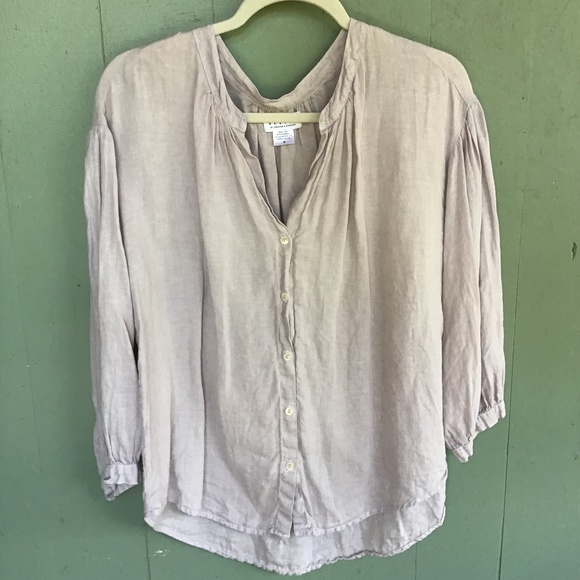 Velvet by Graham & Spencer Tops - Velvet by Graham & Spencer 100% LINEN top SHIRT MATEA boho blouse m